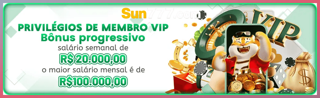 SUN777 bônus — cashback 15 por cento e níveis VIP